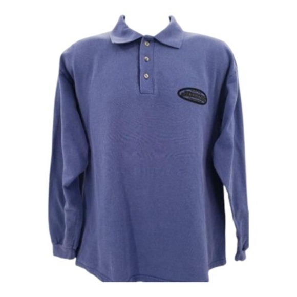 Harley Davidson Nashua NH Mens Purple Long Sleeve Polo Shirt Size Large